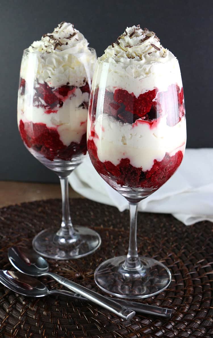 Boozy Red Velvet Trifles 6