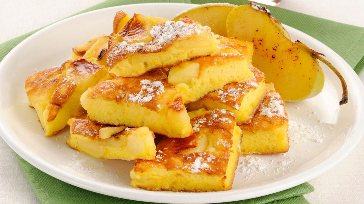 Deliziosa e ipocalorica frittata di mele dolci