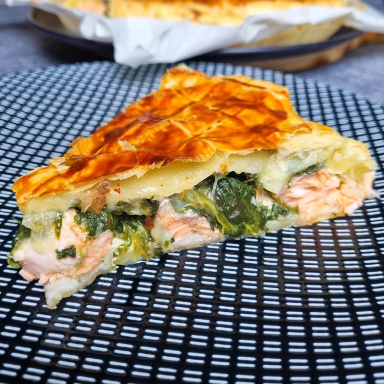 tourte saumon frais epinards